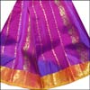 Violet Pattu Parikini with contrast border-(SSV-35) - Click here to View more details about this Product